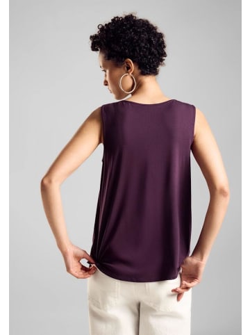 Street One Top in dark berry purple