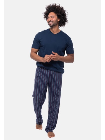 Ammann Schlafanzug Hose Organic Cotton - Mix & Match in Dunkelblau