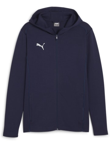 Puma Trainingsjacke "TeamFinal CasuaLongsleeve Hooded Jacket" in Blau