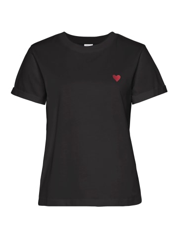 LASCANA T-Shirt in schwarz