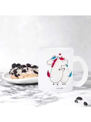 Mr. & Mrs. Panda Tasse Einhorn Mitteilung ohne Spruch in Transparent