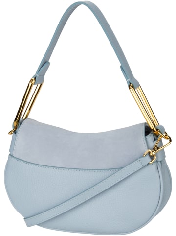 COCCINELLE Saddle Bag Magie Suede 5801 in Mist Blue