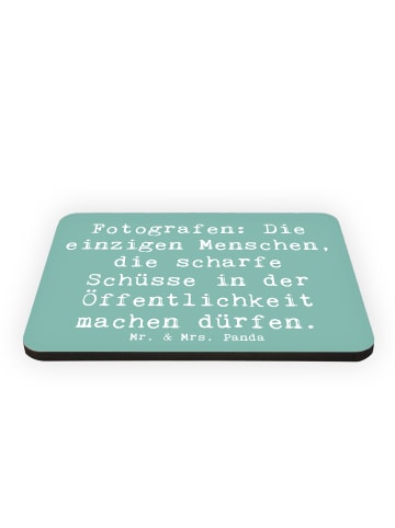 Mr. & Mrs. Panda Kühlschrankmagnet Spruch Fotograf Schüsse mit S... in Meeresbrise