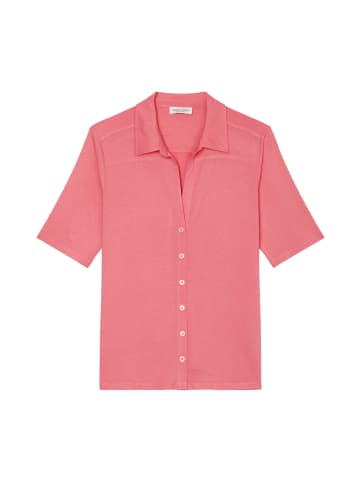 Marc O'Polo Kurzarm-Jerseybluse in melon red