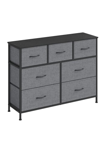 SONGMICS Kommode Bellah in Grau - (B)98.8 x (H)73.7 x (T)30 cm