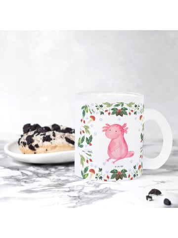 Mr. & Mrs. Panda Kaffeetasse Axolotl Glücklich ohne Spruch in Transparent