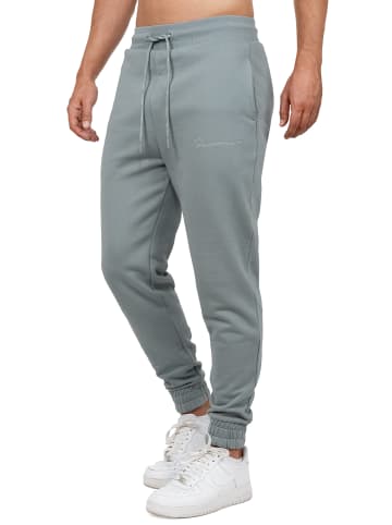 Reichstadt Herren Regular Fit Jogginghose Marken-Stick in Grey