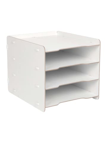 Briefablage in Weiß - (B)25 x (H)25 x (T)31 cm
