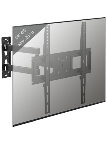 VCM  TV Wandhalterung Halter ausziehbar neigbar B-SN400 in Schwarz