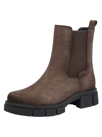 Tamaris WIDE FIT Chelsea Boot in MUSHROOM SUEDE