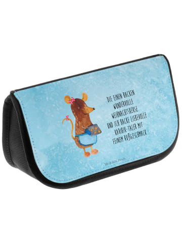 Mr. & Mrs. Panda Kulturbeutel Maus Kekse mit Spruch in Eisblau