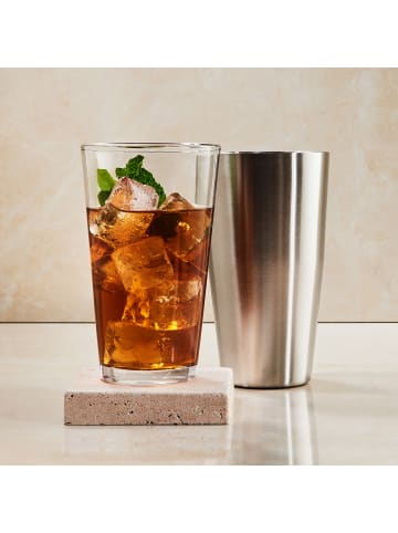 Butlers Cocktailshaker BOSTON SHAKER 4er-Set in Silber