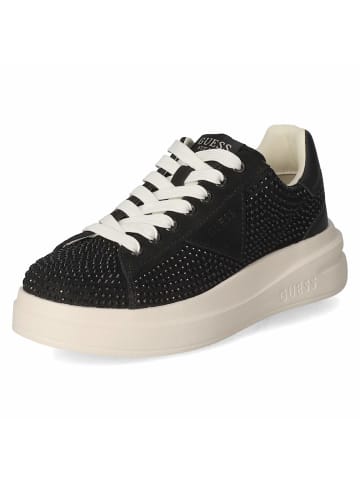 Guess Schnürhalbschuh in schwarz