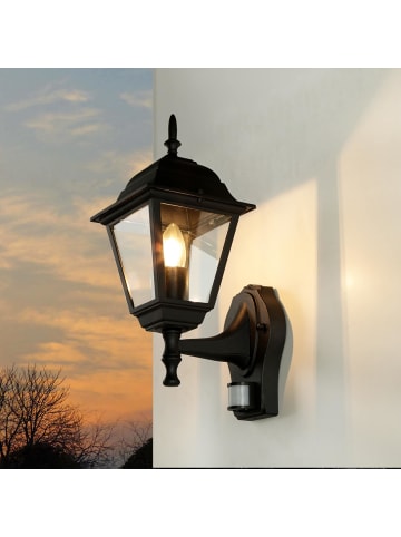 Licht-Erlebnisse Außen Wandlampe (B)15 x (H)37.5 cm in SchwarzSchwarz