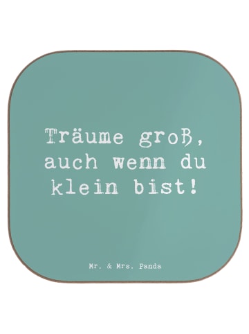 Mr. & Mrs. Panda Untersetzer für Gläser Spruch Alleine schlafen ... in Meeresbrise