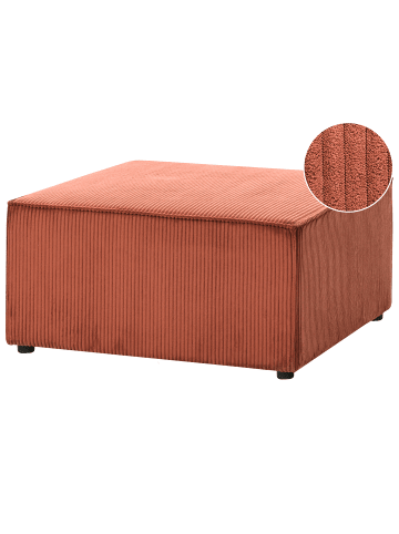 Beliani Ottomane LEMVIG in Braun - (W) 83 x (H) 41 x (L) 83 cm