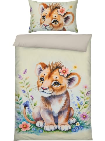 REDBEST Microfaser-Satin, Microfaser Kinder-Wendebettwäsche in bunt