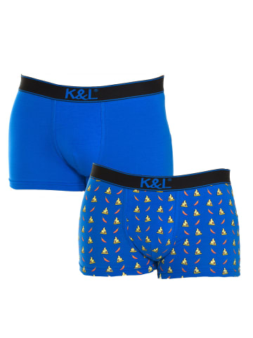 Kisses and Love 2er-Set: Boxershorts in Multicolored
