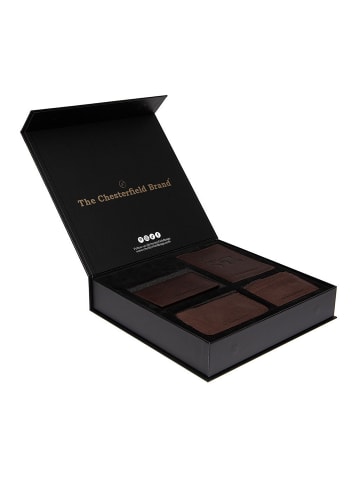 The Chesterfield Brand Geldbörse RFID Schutz Leder 11.5 cm Geschenkbox in braun