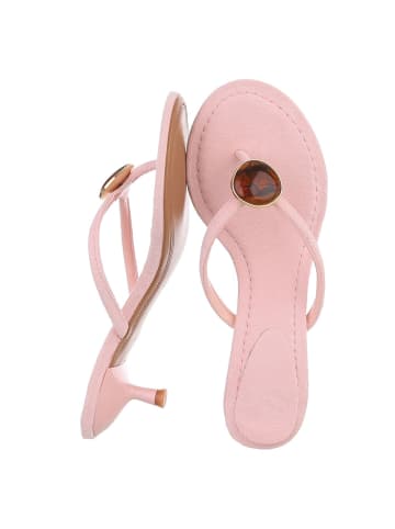 Ital-Design High-Heel Sandalette in Hellrosa