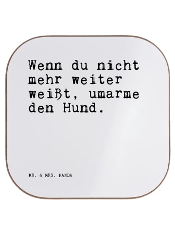 Mr. & Mrs. Panda Bierdeckel Wenn du nicht mehr... mit Spruch in Weiß