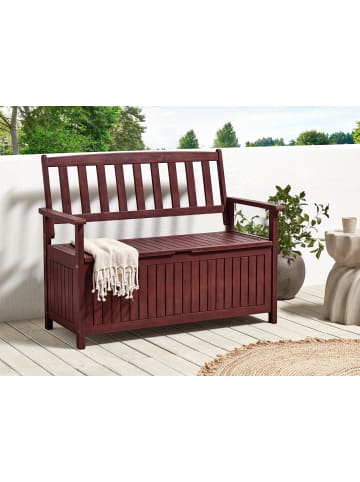 Beliani Gartenbank SOVANA in Braun - (W) 120 x (H) 91 x (L) 60 cm
