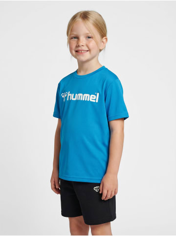 Hummel T-Shirt Hmllogo Kinder in DIVA BLUE