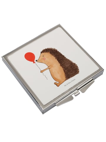 Mr. & Mrs. Panda Klappspiegel Igel Luftballon ohne Spruch in Weiß