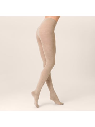 Kunert Strickstrumpfhose Soft Wool Cotton wärmend in Beige-mel.