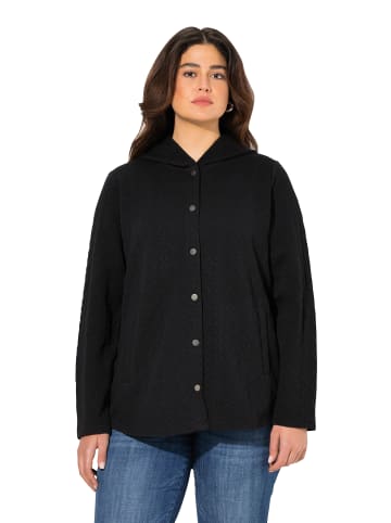 Ulla Popken Sweatjacke in schwarz