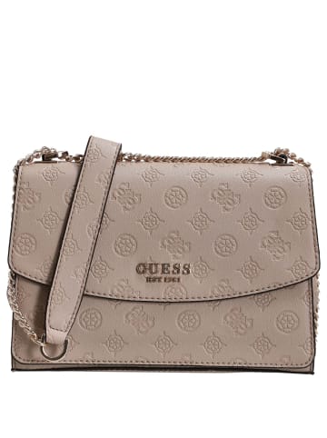 Guess Phoebe XBody Flap - Umhängetasche 24 cm (black logo) in simply taupe logo