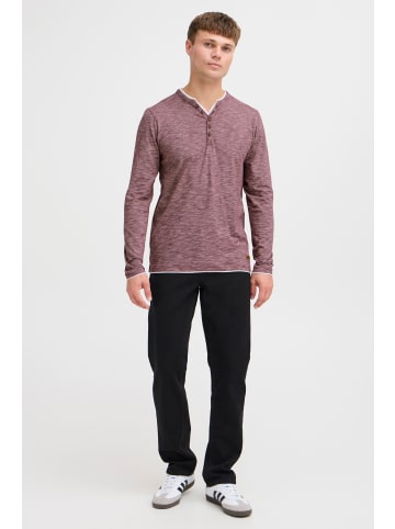 !SOLID Longsleeve SDBelagos 21102998ME Langarmshirt im Double-Layer Look in Rot