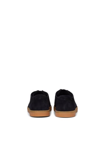 Marc O'Polo Slipper Model Karo im Wallabee-Stil in Dark Navy