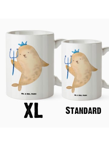 Mr. & Mrs. Panda Kaffeepott Sternzeichen Wassermann ohne Spruch in Weiß