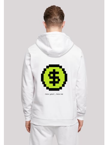 F4NT4STIC Basic Hoodie SIlvester Party Happy People Only in weiß