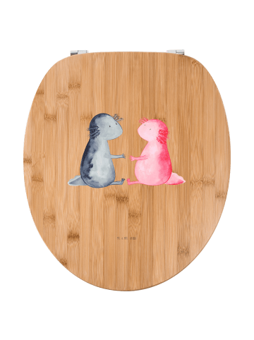 Mr. & Mrs. Panda Toilettendeckel Axolotl Liebe ohne Spruch in Braun