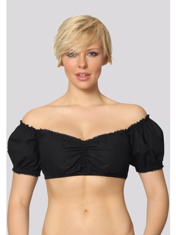Stockerpoint Stockerpoint Dirndlbluse Georgette in schwarz