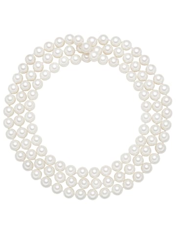 Lulu & Jane Perlen-Kette Muschelkernperle in weiß