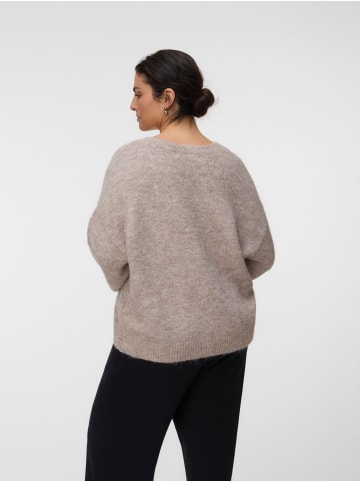 Vero Moda Strickpullover in Silver Mink