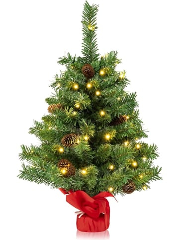 COSTWAY Künstlicher Weihnachtsbaum Mini LED in Grün