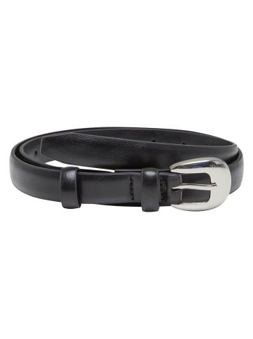 Urban Classics Urban Classics Chunky Buckle Slim Belt in black/silver