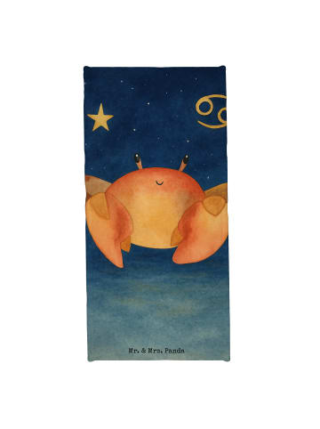 Mr. & Mrs. Panda Strandhandtuch Sternzeichen Krebs Design ohne S... in Weiß
