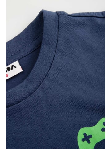 MOKIDA T-shirt mit kurzen Ärmeln in dunkelblau