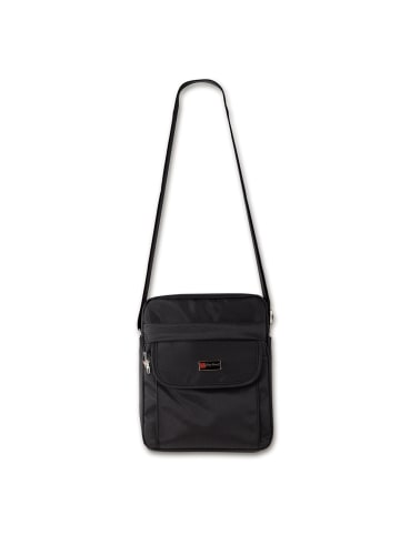 Bag Street Umhängetasche, Flugbegleiter Polyester schwarz ca. 22cm