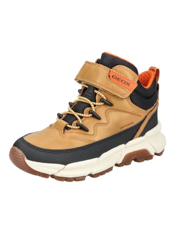 Geox Stiefelette FLEXYPER in Schwarz/Gelb
