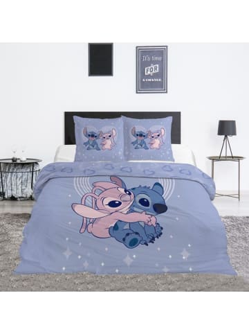 Lilo & Stitch Lilo & Stitch Baumwoll-Mix Bettwäsche für Kinder 240 × 220 cm mit in Lila