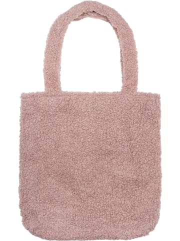 styleBREAKER Teddyfell Schultertasche in Taupe