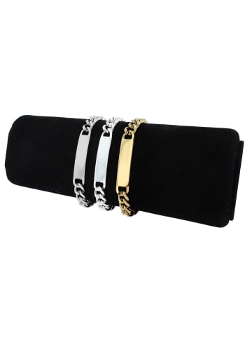 Adeliás Unisex Armband – Panzerarmband aus Edelstahl 21 cm in gold