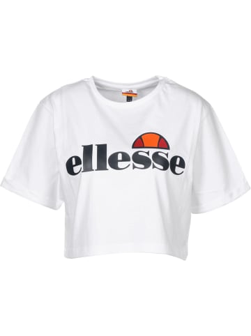 ellesse Cropped T-Shirts in optic white