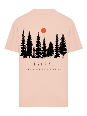 F4NT4STIC Heavy Oversize T-Shirt Oversize Escape Discover the World Forest in amber